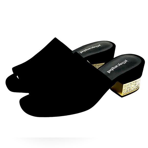 ⭐️BRAND NEW⭐️ DIAMOND GOLD 💎JEFFREY CAMPBELL💎MULES - Picture 2 of 6